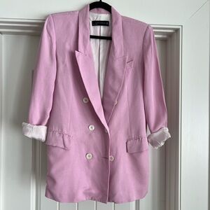 Zara Blazer - pink - sz M - medium
